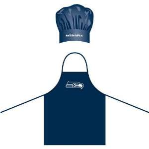   Seattle Seahawks NFL Barbeque Apron and Chefs Hat