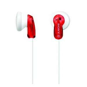  Sony Electronics, SONY MDRE9LPRED Fashion Earbuds Red 