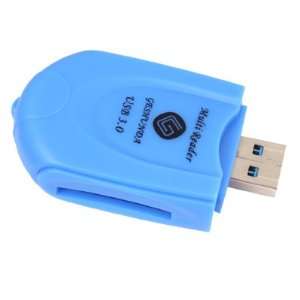   Reader SD Micro SD MS M2 Cards reader  Blue