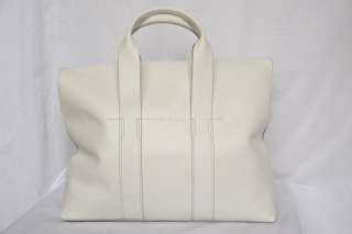   *LIM 31 HOUR WEEKENDER BAG* White Handbag Fold Over Tall Tote NEW