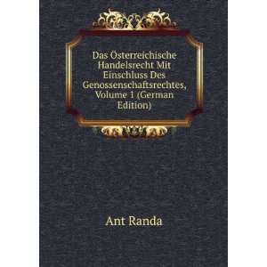   , Volume 1 (German Edition) (9785877629738) Ant Randa Books