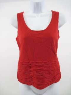 LAFAYETTE 148 Red Cashmere Sleeveless Sweater Top Sz S  