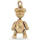 jewelco 9ct gold casted moveable teddy bear pendant 