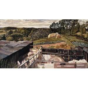 Hand Made Oil Reproduction   Stanley Spencer   24 x 14 