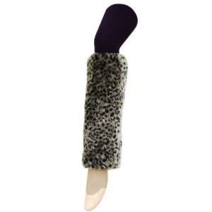  Ladys Furry Leopard Print Leg Warmers   Yelete Leopard Fluffy 