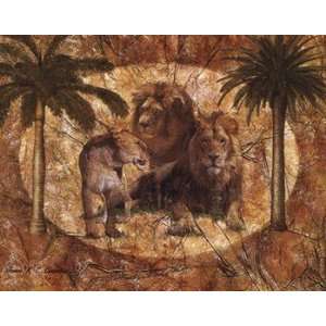    Jungle Lions   Poster by Jonnie Chardon (28x22)