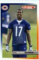 05 Topps Total Airese Currie RC Chicago Bears Clemson  