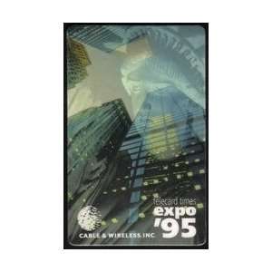 Collectible Phone Card $2. Telecard Times Expo 95 NY (Statue of 