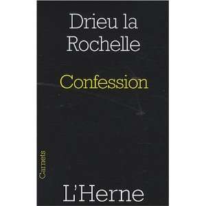  Confession Pierre Drieu La Rochelle Books