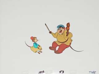 Original Production Cel, An American Tail, Tanya & Papa Mouskewitz 