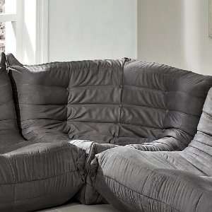   Modern Waverunner Modular Sectional Corner, Light Gray