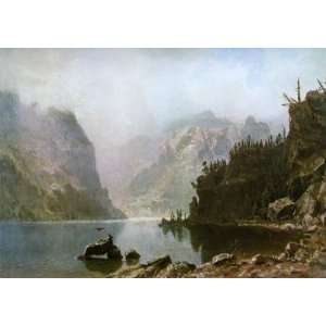  Oil Painting: Western Landscape: Albert Bierstadt Hand 