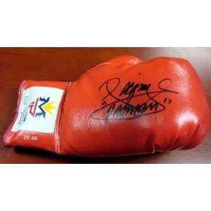 com Sale Manny Pacquiao Autographed Red Team Pacquiao Boxing Glove 