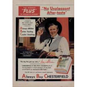  DAVID BRIAN .. 1951 Chesterfield Cigarettes Ad, A3148 