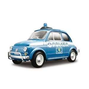  Fiat 500 Police Diecast Model 1/18: Toys & Games