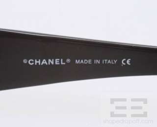 Chanel Black Rectangular Frame Jeweled Monogram Sunglasses 5064 B 