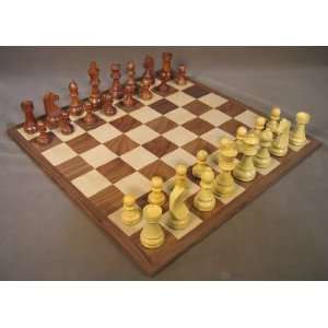  Worldwise Imports Sheesham German Knight Chessmen with 