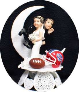 Buffalo Bills Football Team Fun Wedding Cake Topper Top  