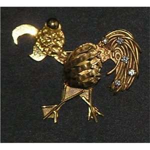  Solid Gold Diamond Rooster Pin: Everything Else