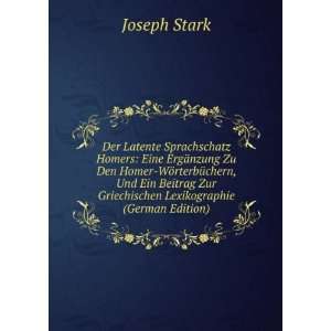   Lexikographie (German Edition) Joseph Stark  Books