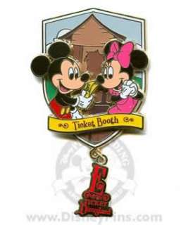 Ticket Ticket Booth MM Mouse AP LE DLR Disneyland Pin  