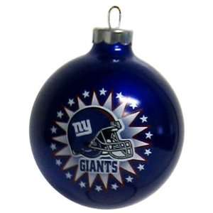 NFL Football Traditional Round Christmas Tree Ornament   New York 