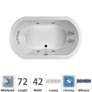 Jacuzzi DUE7242WCR4CWA Duetta 72 Inch X 42 Inch Chroma Whisper Right