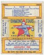 1934/36 National Chicle Diamond Stars Baseball Wrapper  