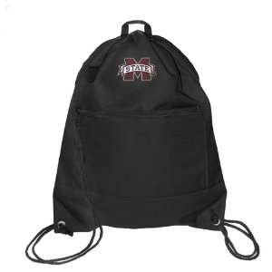   Mississippi State Logo Embroidered Cinch Backpack: Sports & Outdoors