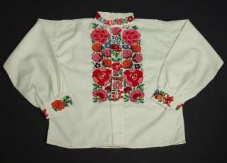 SLOVAK KROJ complete mans folk costume embroidered shirt pants Detva 