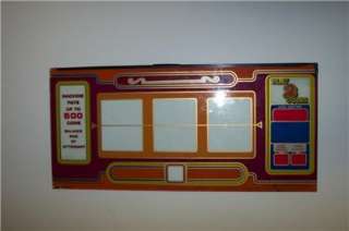USED SLOT MACHINE GLASS FACE PLATE like stained glass  