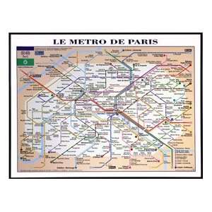  Le Metro De Paris Lithograph   Unframed