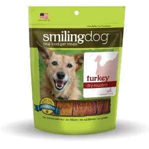  Smiling Dog Dry Roasted Dog and Cat Treats, Turkey Pet 
