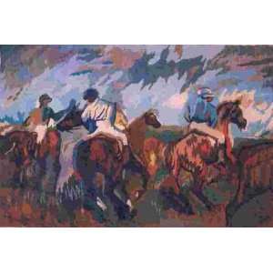      Horses & Jockeys No.1    48x 72 / 120x180 cm   