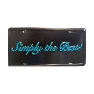 Simply the Best License Plates Plate Tags Tag auto vehicle car front