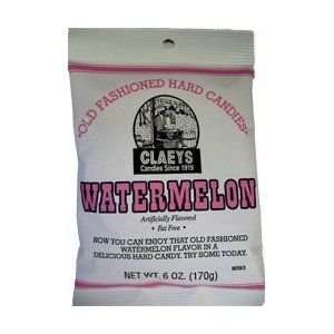 Claeys, Old Fashioned Hard Candy Watermelon, 6 Ounce Bag  