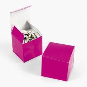 Mini Hot Pink Gift Boxes   Party Favor & Goody Bags & Paper Goody Bags 
