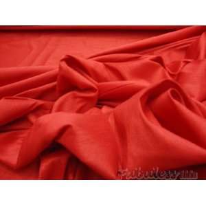 Red Shantung Dupioni Faux Silk Fabric Per Yard Arts 