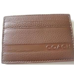   Camden Pebbled Leather Slim Card Holder Case Cognac 74282 Nwt Beauty