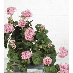   Spring Luscious Pink Hanging Geranium Silk Flower Plants 30 Home