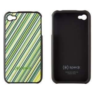   New OEM AT&T Apple iPhone 4 Green Striped Speck Case: Electronics