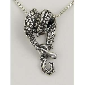  The Sleeping Dragon Pendant in Sterling Silver Comes with 