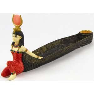 Egyptian Isis Winged Incense Stick and Cone Burner Holder