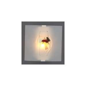 Oggetti Luce 12 1202 Appliquations Clip 1 Light Wall Sconce in White 