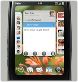 The Palm webOS offers the ability to keep multiple applications open 