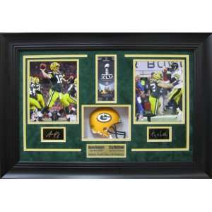 Aaron Rodgers and Clay Matthews Limited Edition Shadow Box 