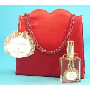  Grand Amour By Annick Goutal   Red Satin Evening Bag 2 