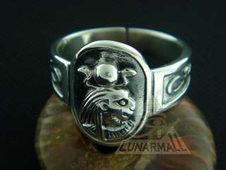 Egyptian Silver lion Goddess Sekhmet Ring 8  