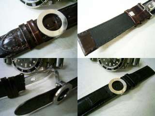 20mm KD kightdagger deployment leather watch band strap for seamaster 