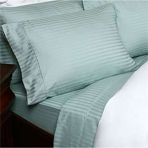   Single Ply Yarn Bed Sheet set (Light Blue) Queen.: Home & Kitchen